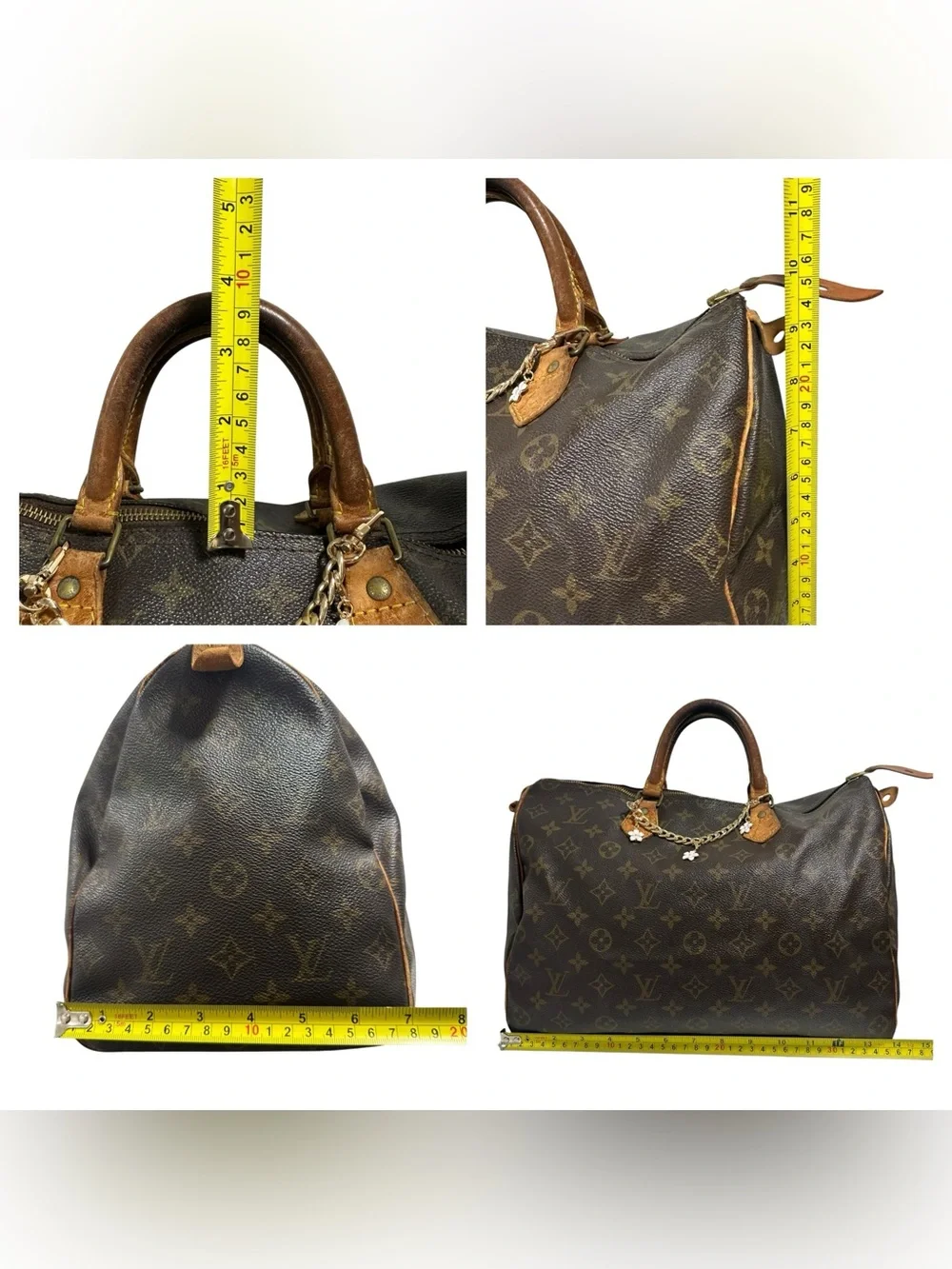 Louis Vuitton Monogram & Vachetta Leather Speedy 35
